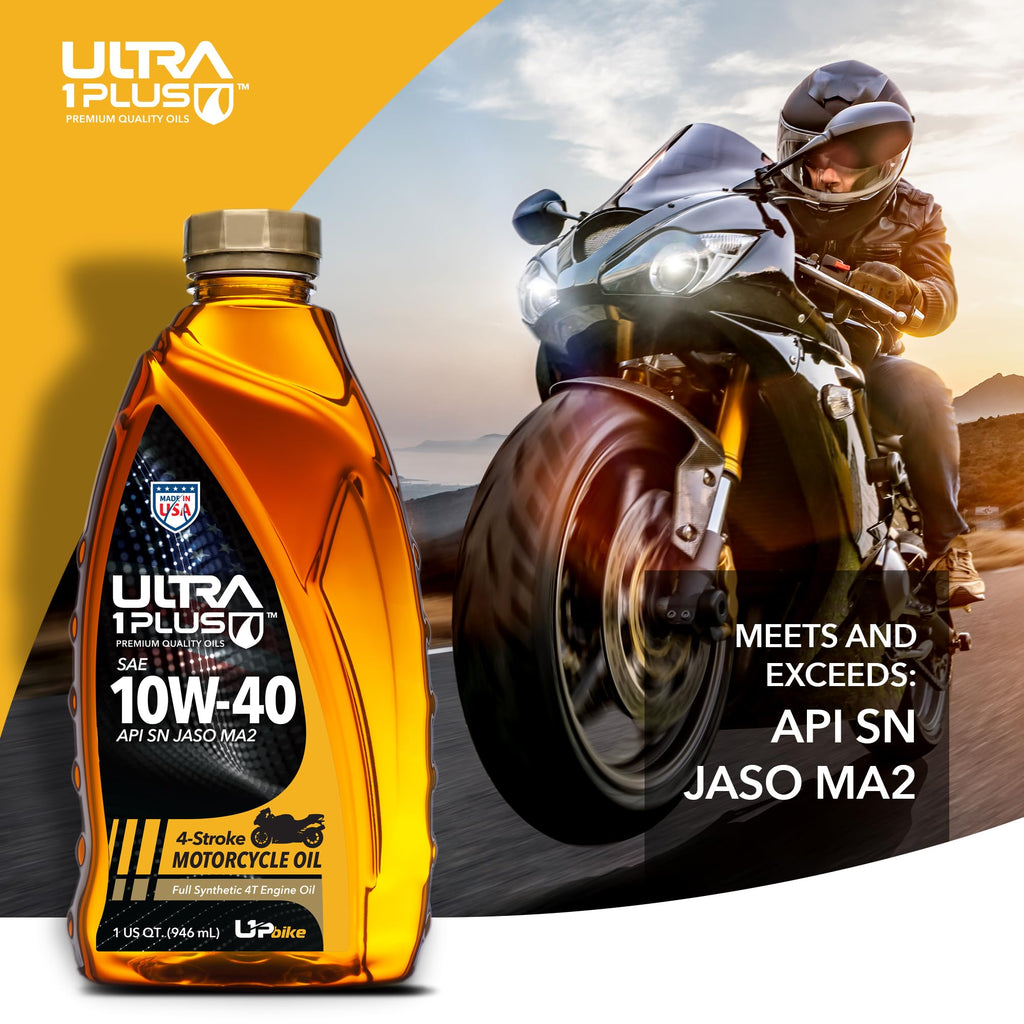 10W-40 Full Synthetic Motorcycle Oil 6 Quarts M7127