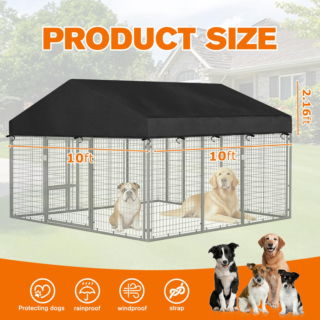 10' x 10' Waterproof 600D Oxford Dog Kennel Cover C760