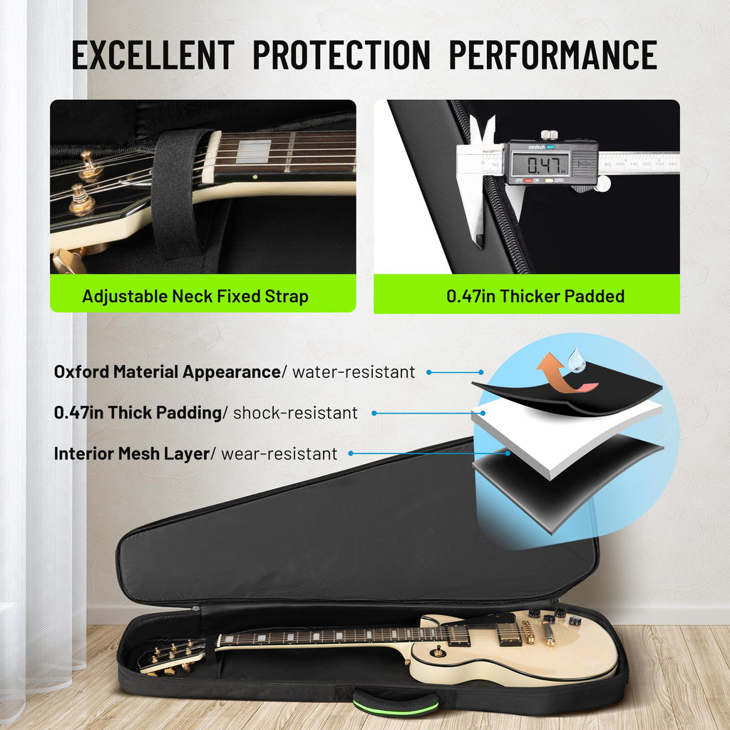 0.47in Thick Padding Electric Guitar Bag V1696