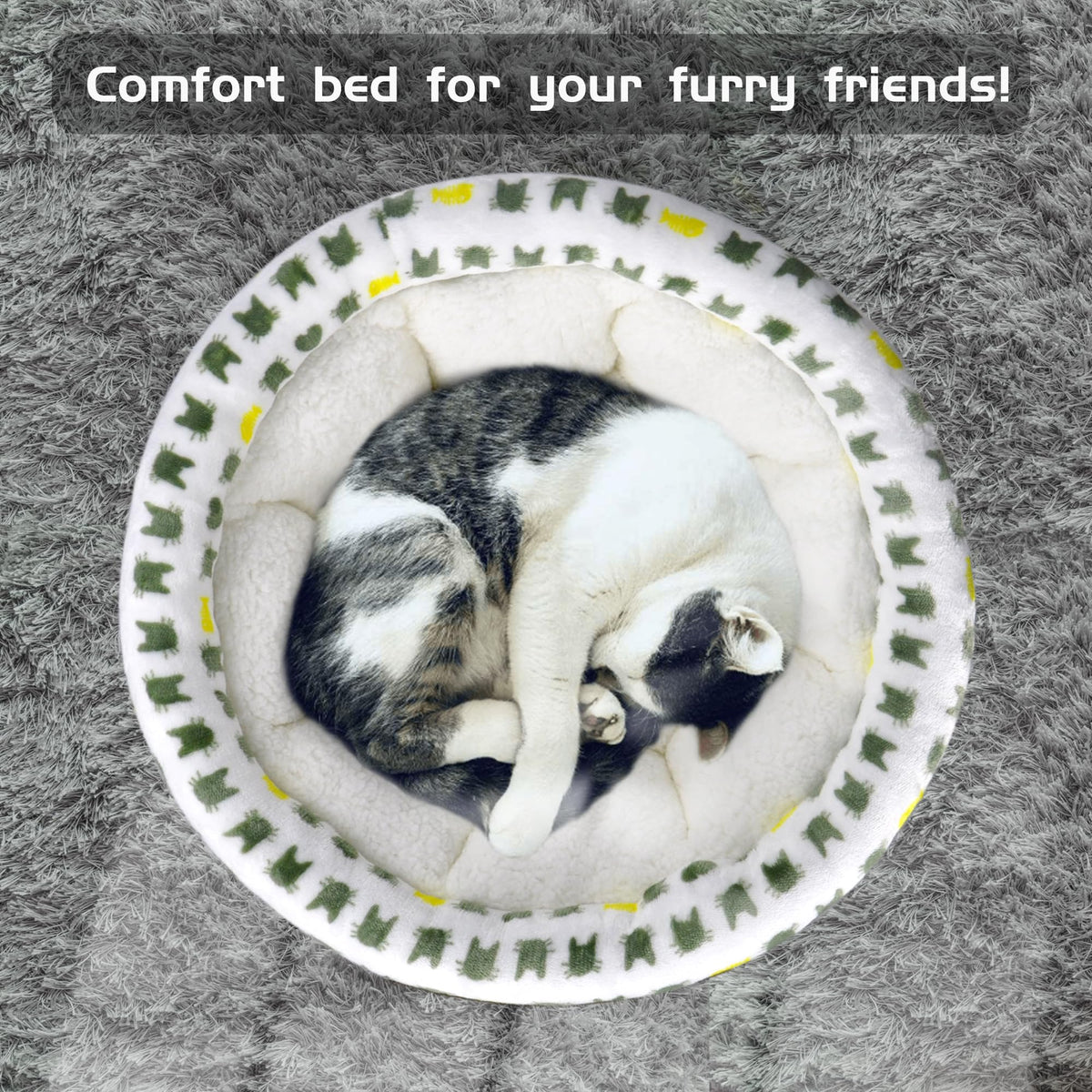 Beige Washable Dog Sofa Bed E304646