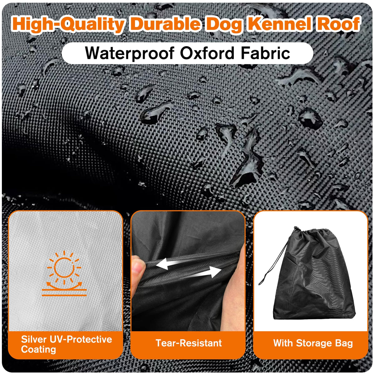10' x 10' Waterproof 600D Oxford Dog Kennel Cover C760
