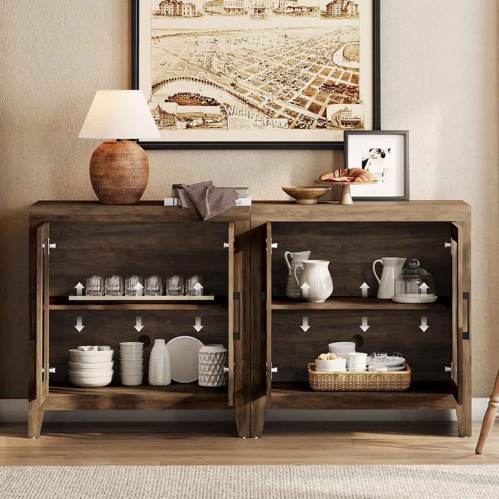 Brown Wood Entertainment Center with Bookshelves O945835