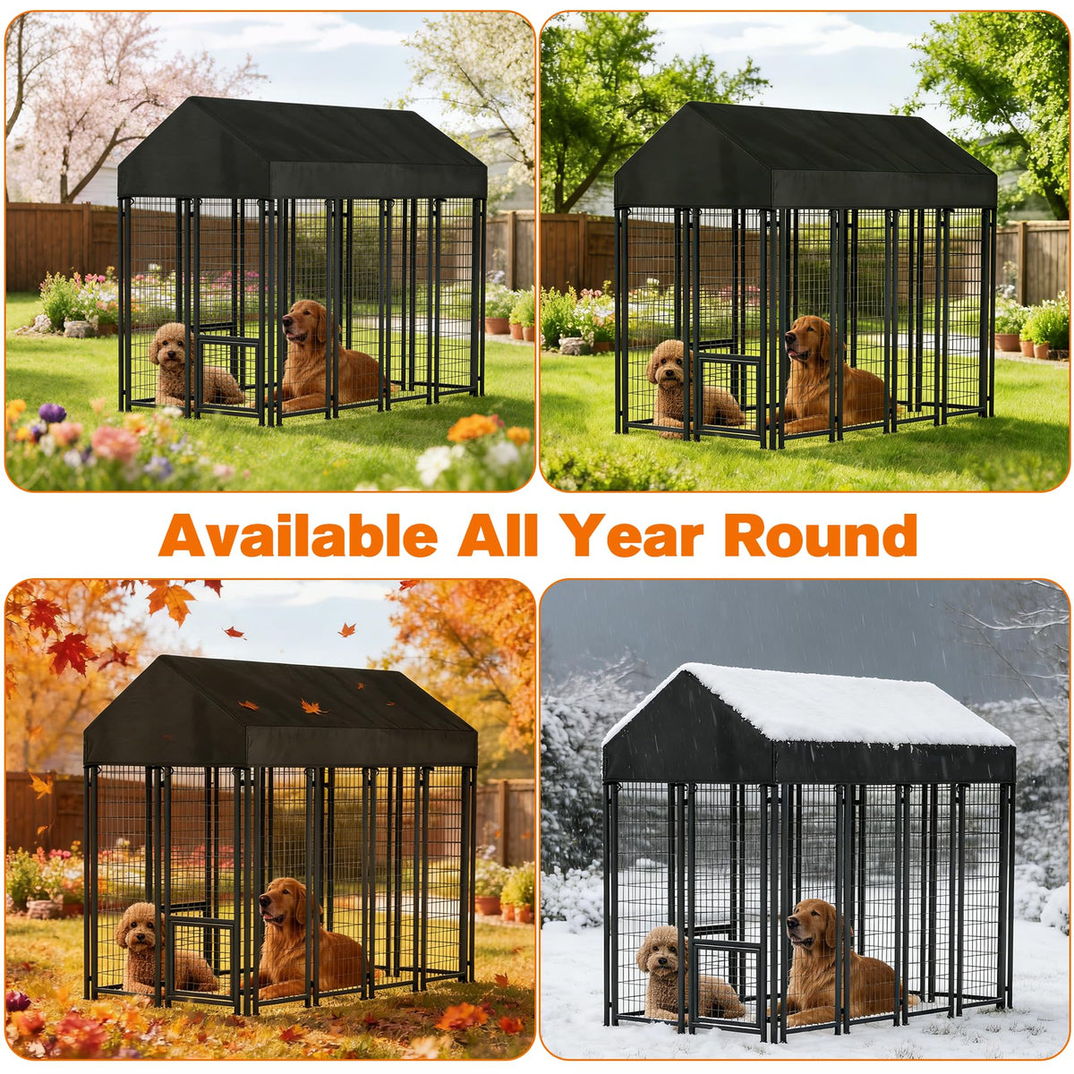 10' x 10' Waterproof 600D Oxford Dog Kennel Cover C760