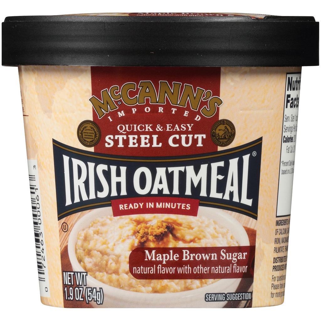 Instant Oatmeal Cup Maple Brown Sugar 1.9 Ounce Pack of 12 U292383