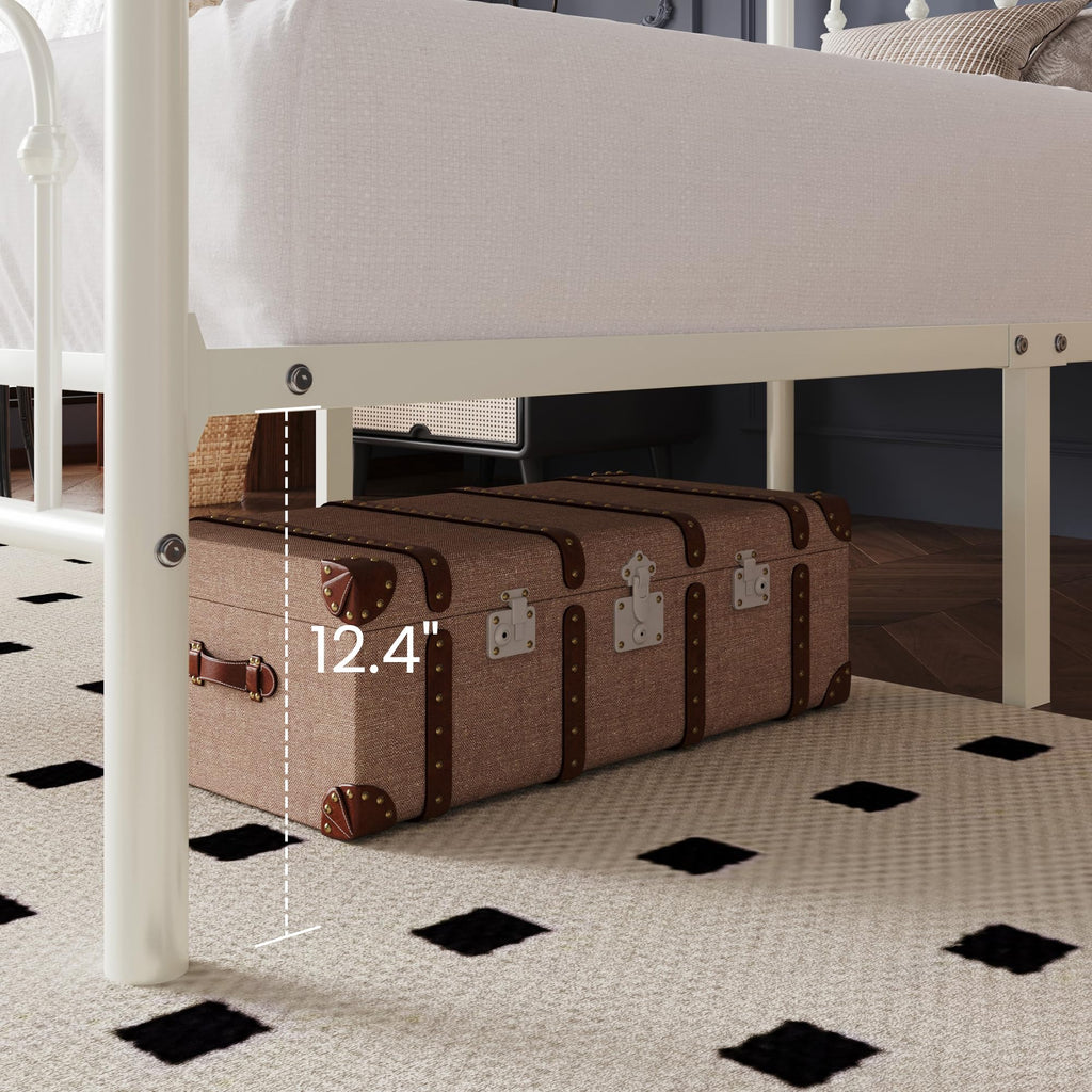 Twin Size Metal Platform Bed Frame with Headboard S68558