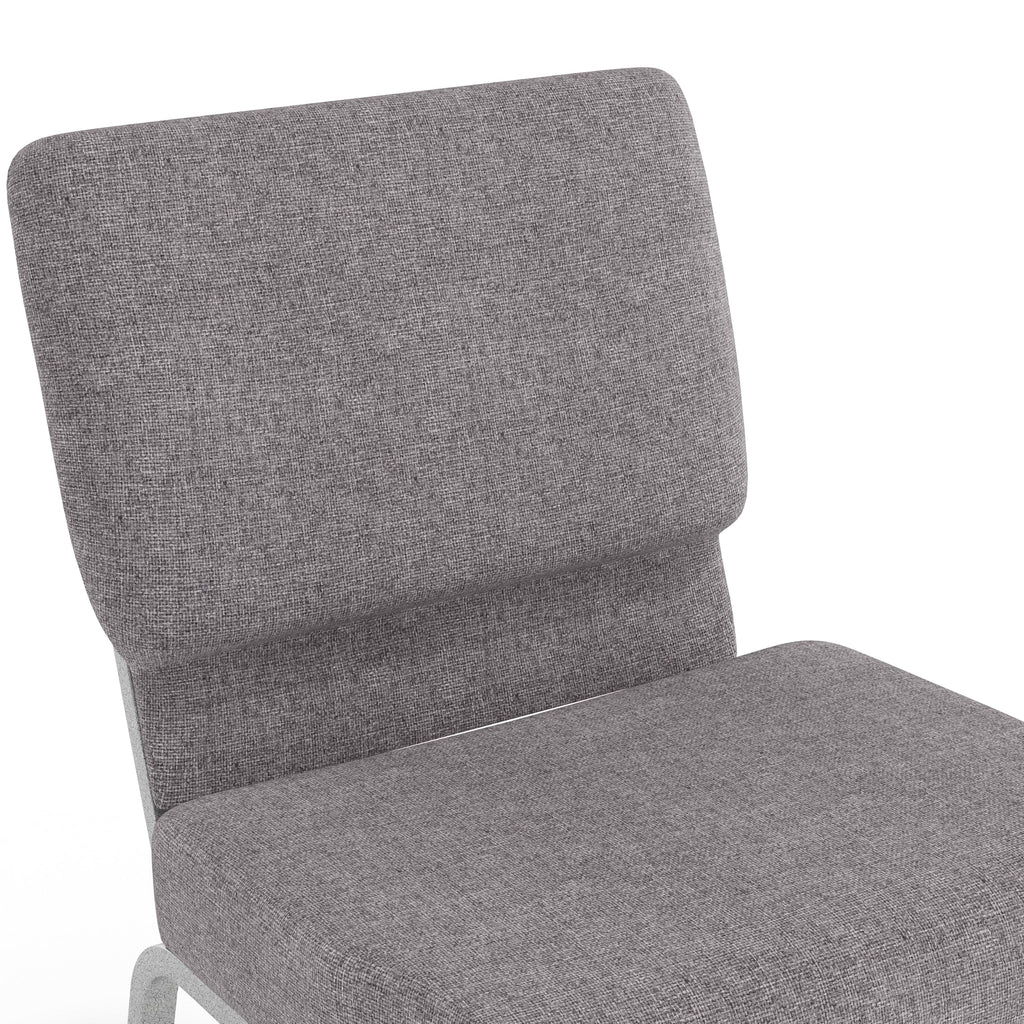 Gray 21" W Stacking Church Chair 4-Pack U77048